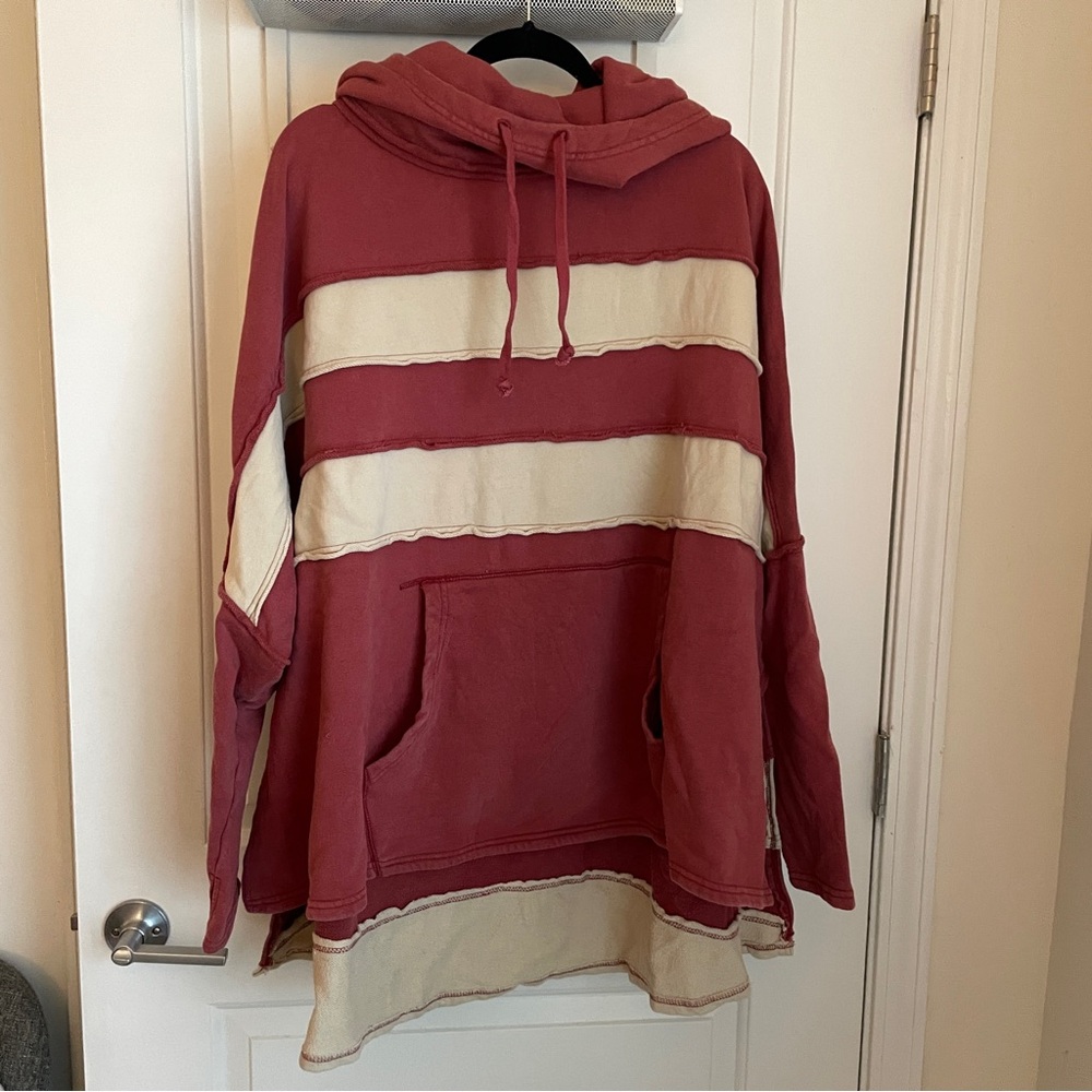 Free people spotted in stripes pullover hoodie - Picture 3 of 12